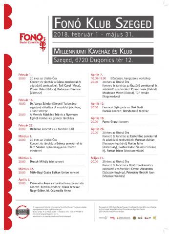 Milleniumi Kávéház tavaszi programkínálata