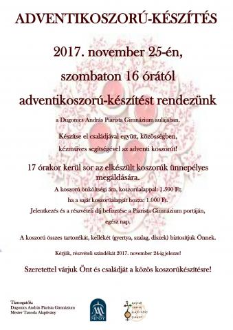 ADVENTIKOSZORÚ-készítés_plakát